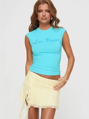 Princess Polly blue cap-sleeve top Las Vegas 6